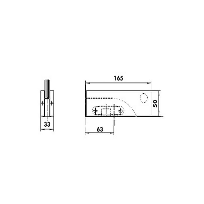 CASMA 055-63 Bottom Freeswing Patch with Adaptor - Image 2