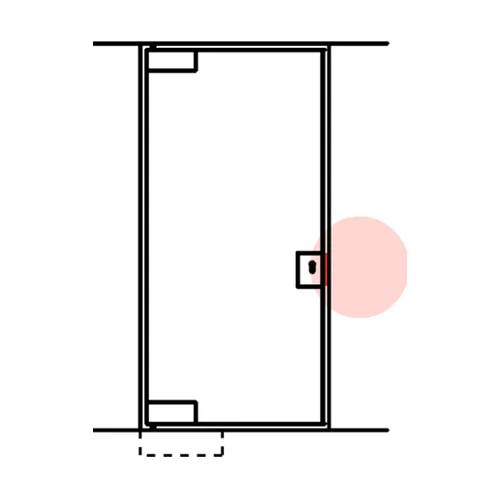 CASMA 064 Jamb Lock Shoot Keep with Stop