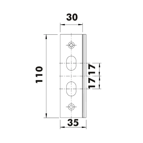 CASMA 064 Jamb Lock Shoot Keep with Stop