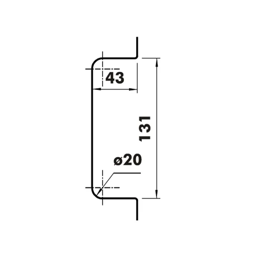067 Vertical Centre Lock Shot Keep