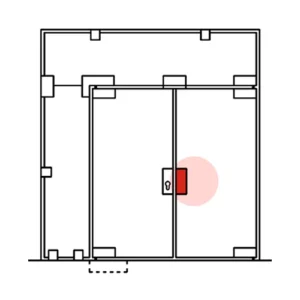 CASMA 068 Vertical Centre Lock Shot Keep with Stop