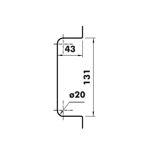 CASMA 068 Vertical Centre Lock Shot Keep with Stop