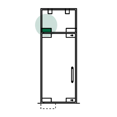 CASMA 072 Transom/Jamb Patch with Pivot