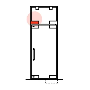 CASMA 073 Transom/Jamb Patch with Lock Shoot Keep