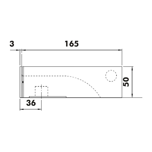 CASMA 073 Transom/Jamb Patch with Lock Shoot Keep
