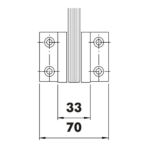 CASMA 073 Transom/Jamb Patch with Lock Shoot Keep