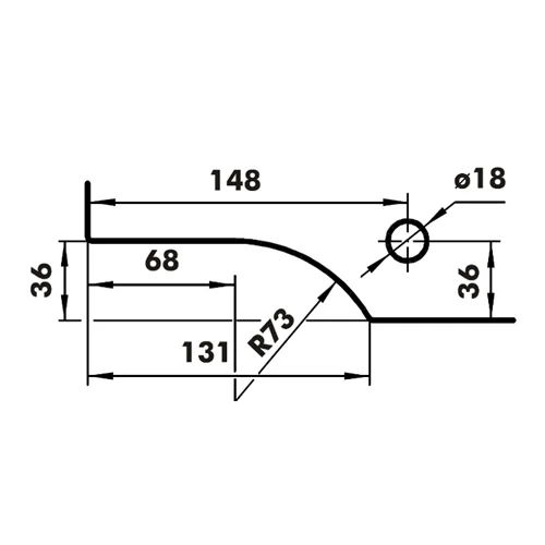 CASMA 073 Transom/Jamb Patch with Lock Shoot Keep