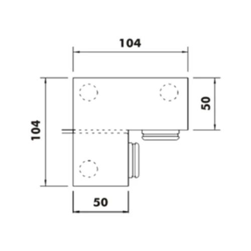 CASMA 082 Transom Side Panel Patch with Stop