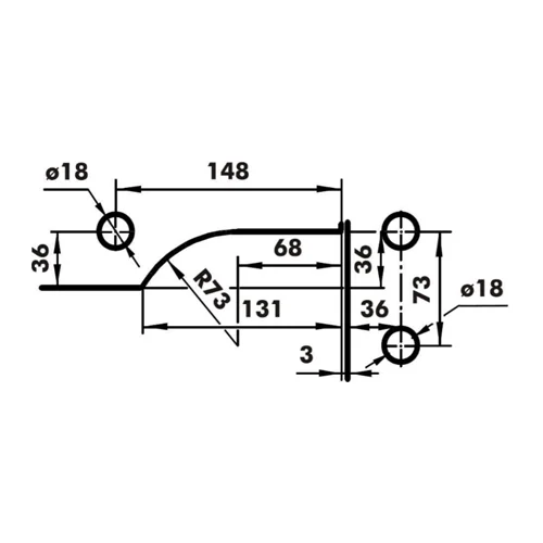 CASMA 083 Transom/Side Panel Patch with Pivot
