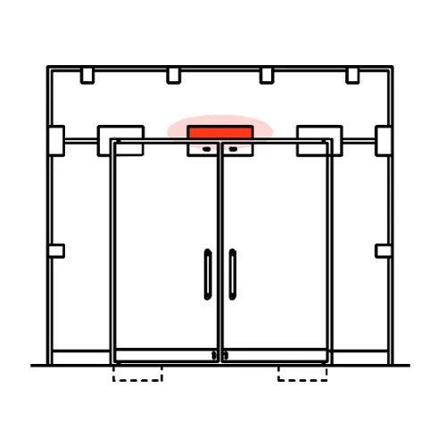 CASMA 088 Transom Double Door Lock Shoot Keep