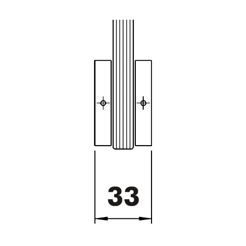 CASMA 088 Transom Double Door Lock Shoot Keep