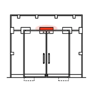 CASMA 089 Transom Double Door Lock Shoot Keep with Stop