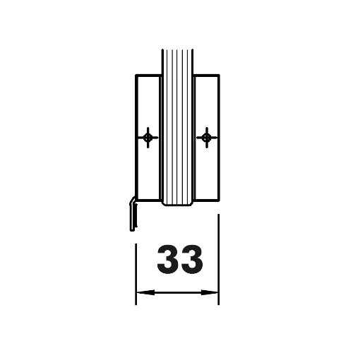 CASMA 089 Transom Double Door Lock Shoot Keep with Stop