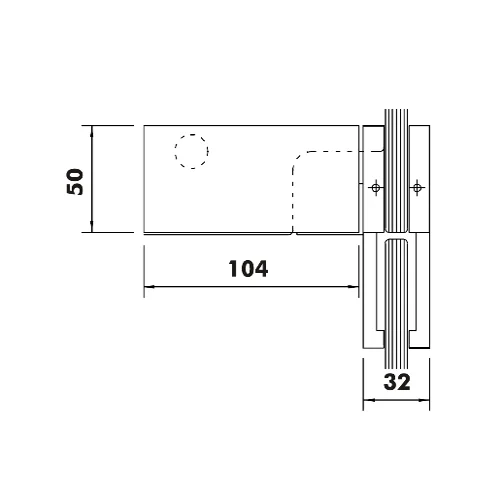 CASMA 091 Transom Side Panel Patch with Fin