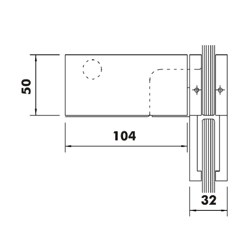 CASMA 092 Transom Side Panel Patch with Fin