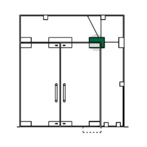 CASMA 093 Transom Side Panel Patch with Pivot & Fin