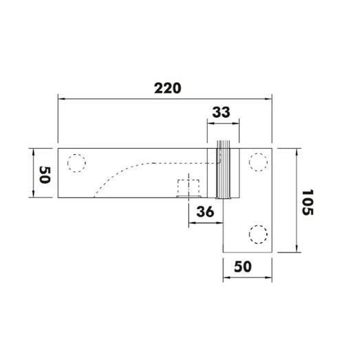CASMA 095 Transom Side Panel Patch with Lock Shoot Keep & Fin