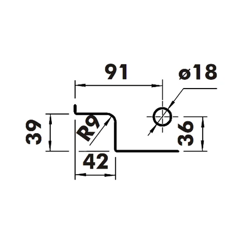 CASMA 095 Transom Side Panel Patch with Lock Shoot Keep & Fin