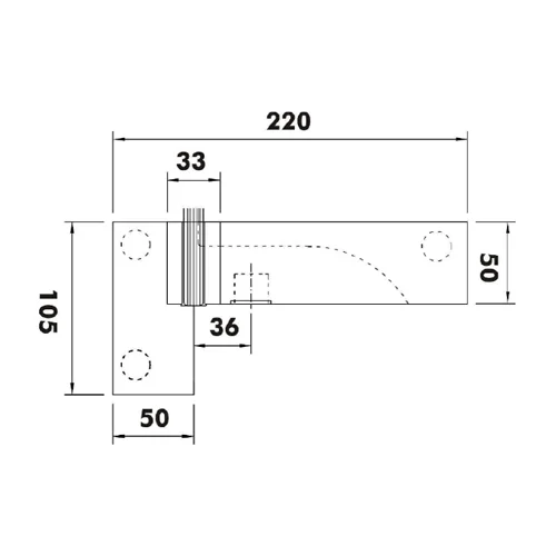 CASMA 096 Transom Side Panel Patch with Lock Shoot Keep & Fin