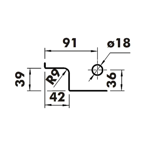 CASMA 096 Transom Side Panel Patch with Lock Shoot Keep & Fin