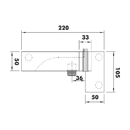 CASMA 097 Transom Side Panel Patch with Lock Shoot Keep, Fin & Stop
