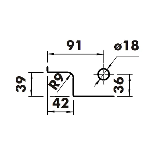CASMA 097 Transom Side Panel Patch with Lock Shoot Keep, Fin & Stop