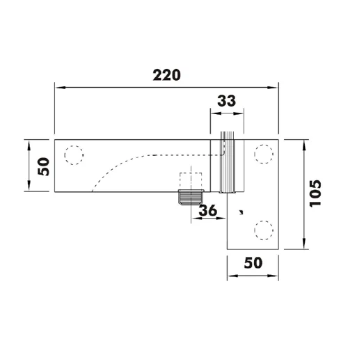 CASMA 098 Transom Side Panel Patch with Lock Shoot Keep, Fin & Stop