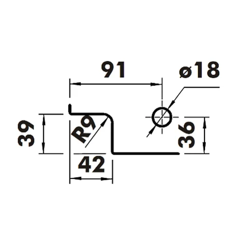 CASMA 098 Transom Side Panel Patch with Lock Shoot Keep, Fin & Stop