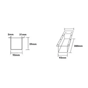 CASMA Suspension Box for KS3000 Floor Closer
