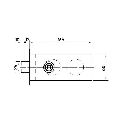 CASMA 15112 Quadra Non-Locking Latch