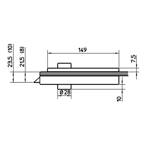 CASMA 15112 Quadra Non-Locking Latch