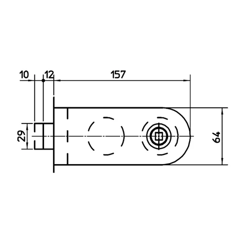 CASMA 15202 Claustra Non-Locking Latch