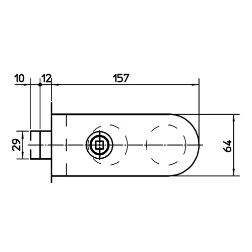 CASMA 15212 Claustra Non-Locking Latch