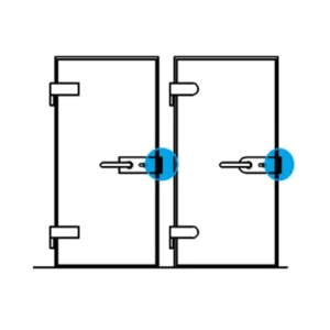 CASMA 15441 Jamb Strike Plate for Claustra/Quadra Latch sets