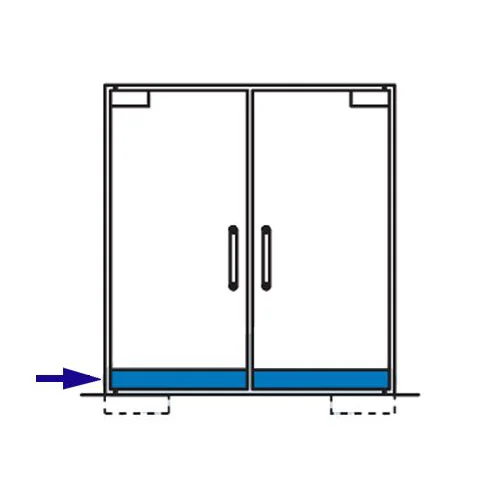 CASMA 041 Bottom Door Rail Non-Locking