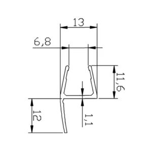 Colcom 8PT1-30 Shower Seal 2.5m