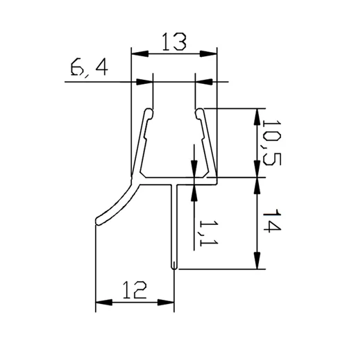 Colcom 8PT1-35 Shower Seal 2.5m
