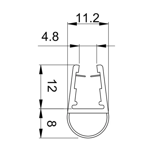 Colcom 8PT8-10 Shower Seal 2.2m