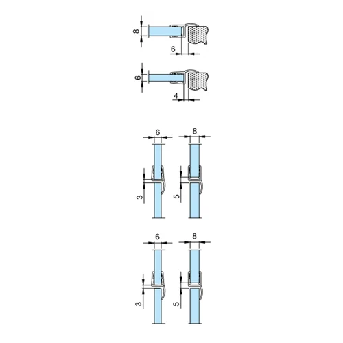 Colcom 8PT8-30 Shower Seal 2.2m