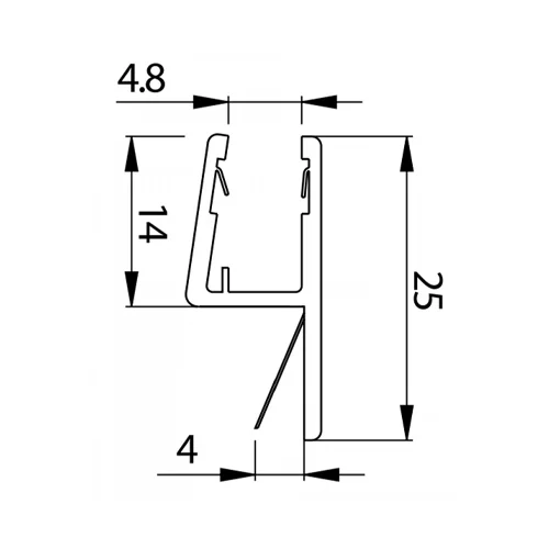 Colcom 8PT8-45 Shower Seal 2.2m