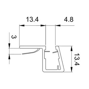 Colcom 8PT8-40 Shower Seal 2.2m