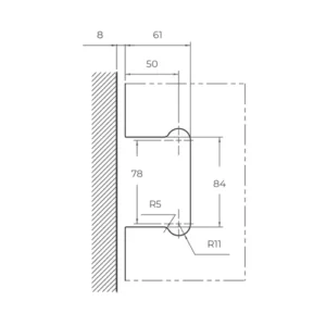 CASMA Latus L-810 Dummy Hinge