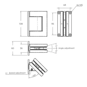 CASMA L-810 Hydraulic Hinge