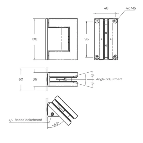 CASMA L-810 Hinge
