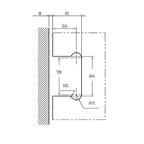 CASMA L-811 Hinge