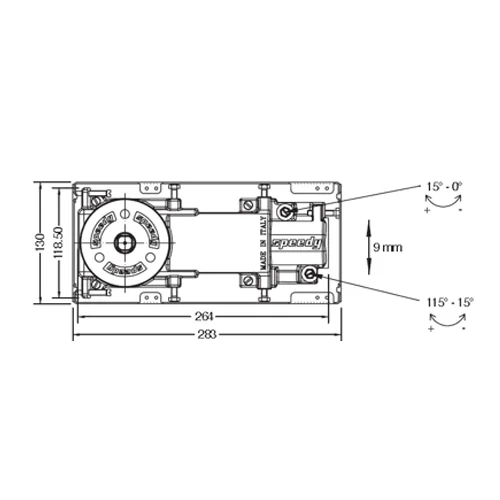 CASMA Speedy M25 Floor Closer