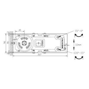CASMA Speedy M60 Floor Closer