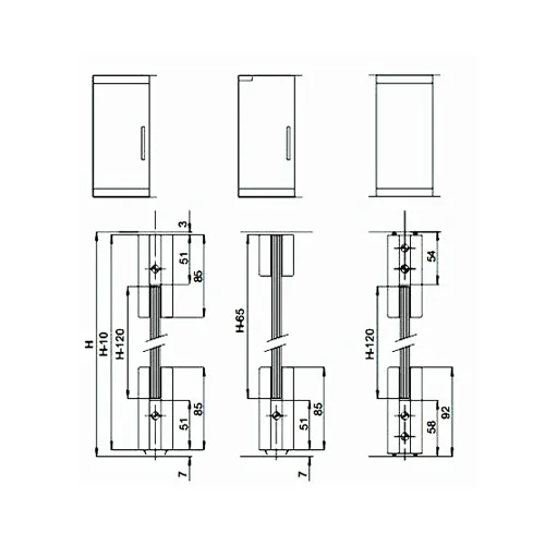 CASMA Top Door Rail Non Locking