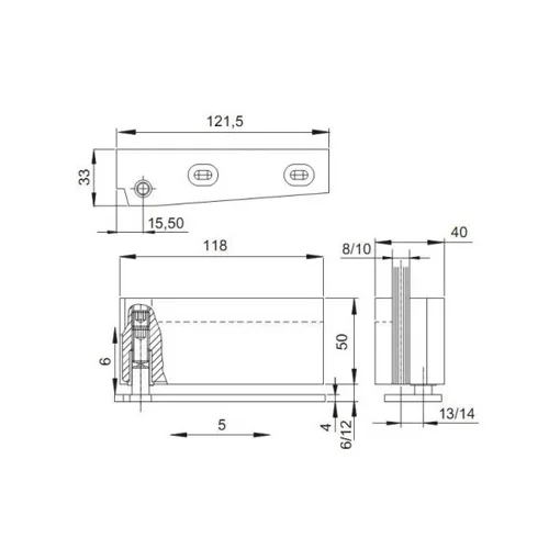 CASMA 12971 Internal Door Pivot Patch