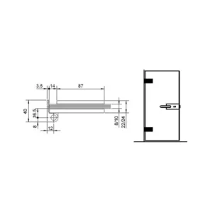 CASMA 13100 Quadra Internal Door Hinge